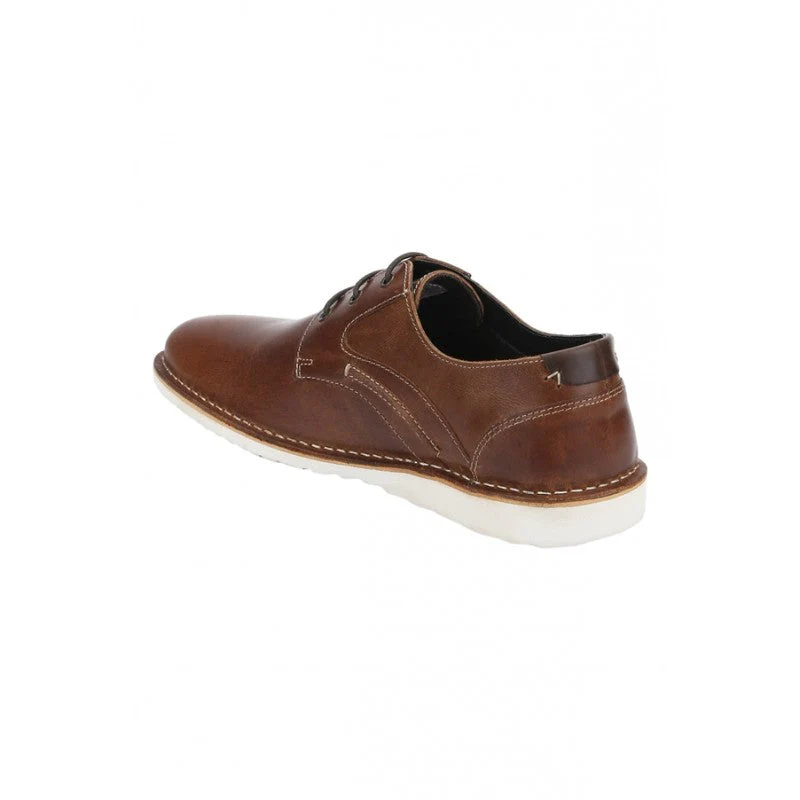 Men Tan Derby Shoes - Image 5