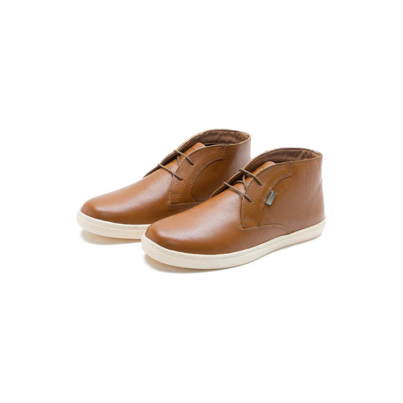 Men Tan Derby Shoes - Image 4