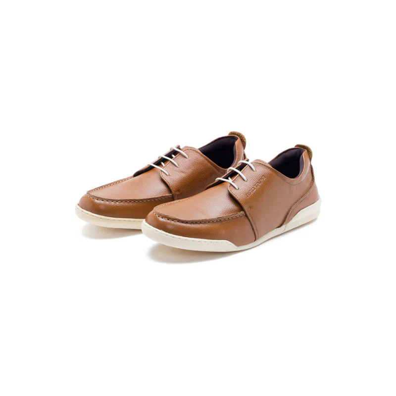 Men Tan Derby Shoes - Image 4