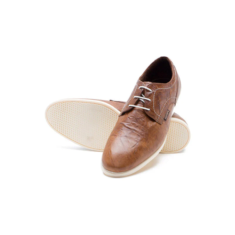 Men Tan Derby Shoes - Image 4