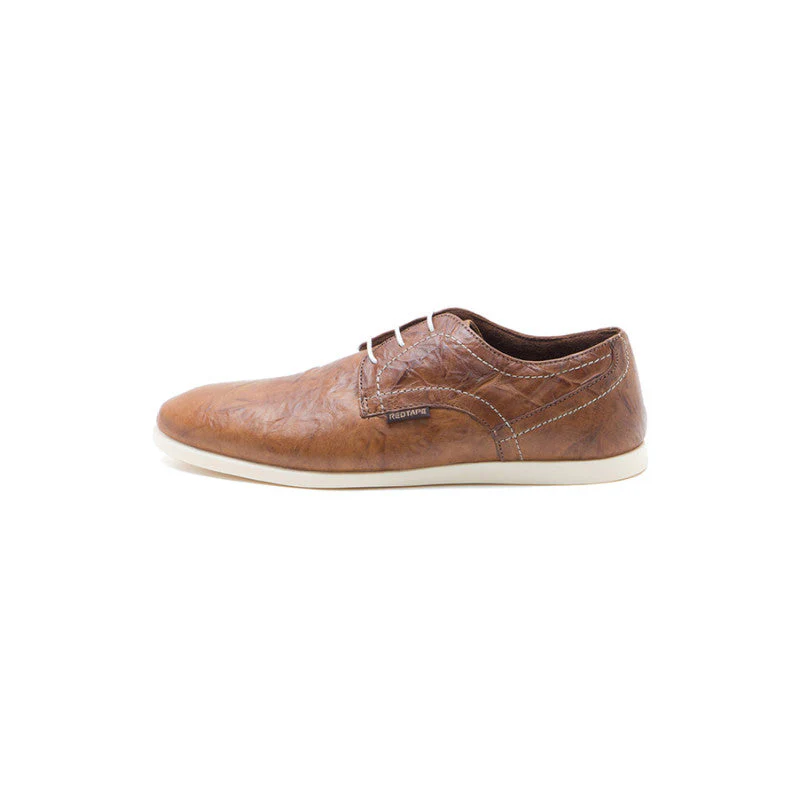 Men Tan Derby Shoes - Image 5