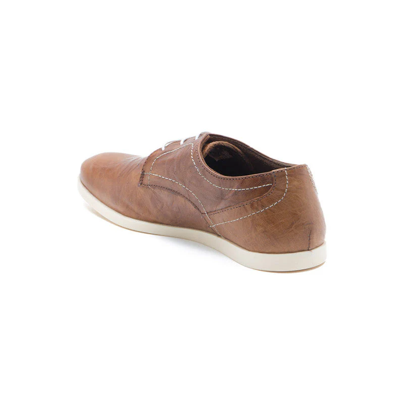 Men Tan Derby Shoes - Image 6