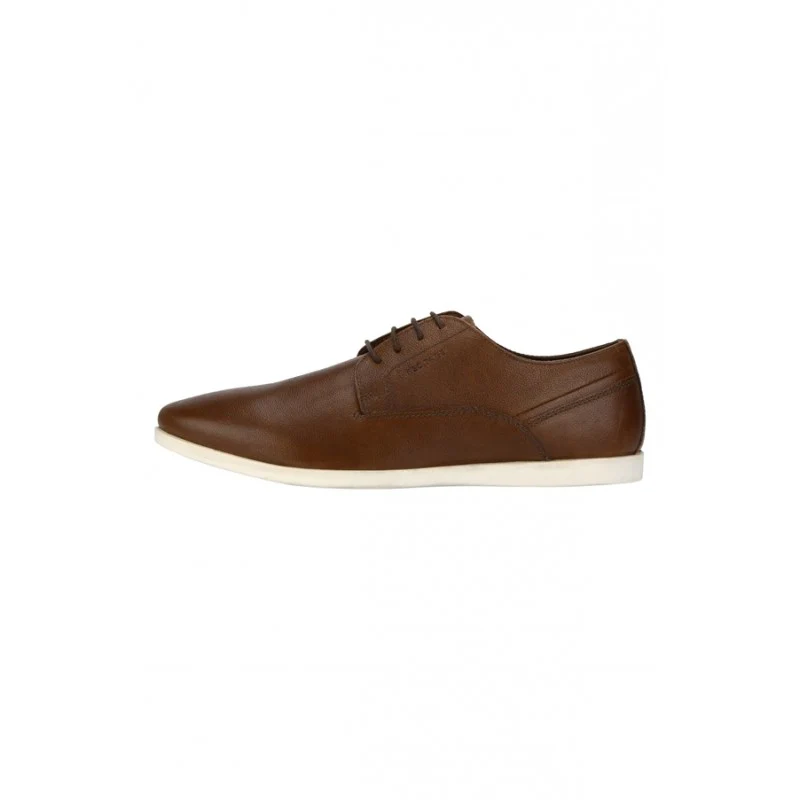 Men Tan Derby Shoes - Image 5