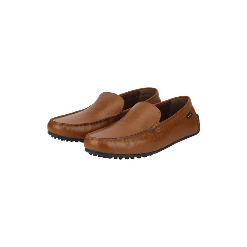 Men Tan Driving Shoes - Image 4