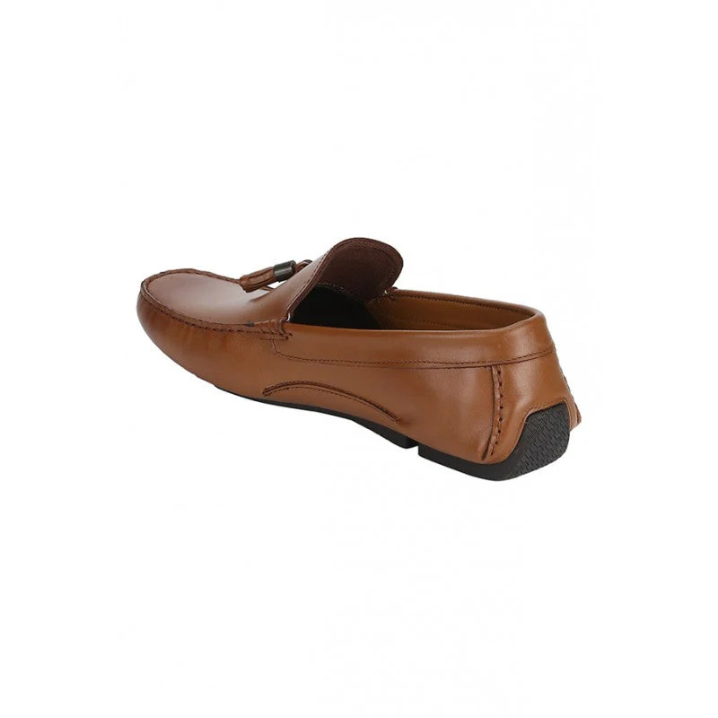 Men Tan Driving Shoes - Image 5