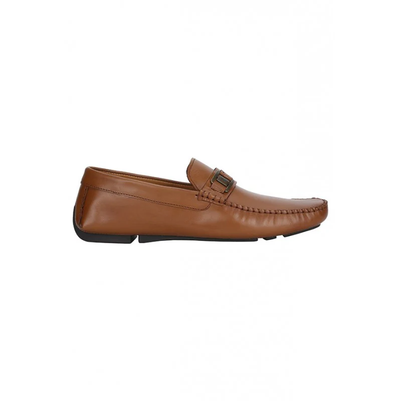 Men Tan Driving Shoes - Image 2