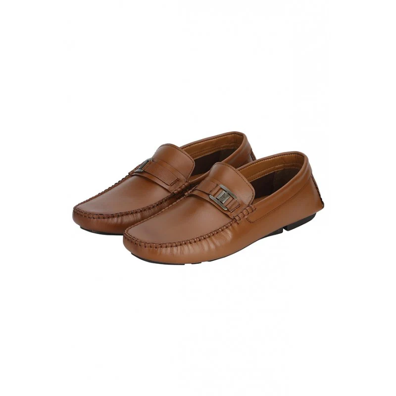 Men Tan Driving Shoes - Image 3
