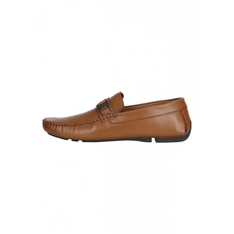 Men Tan Driving Shoes - Image 4