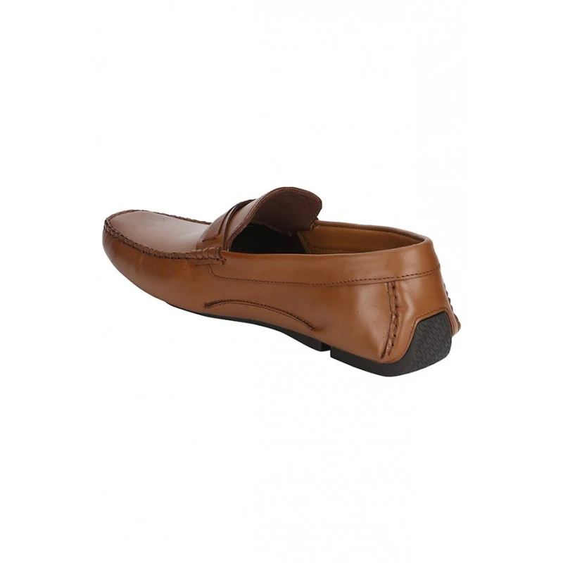 Men Tan Driving Shoes - Image 5