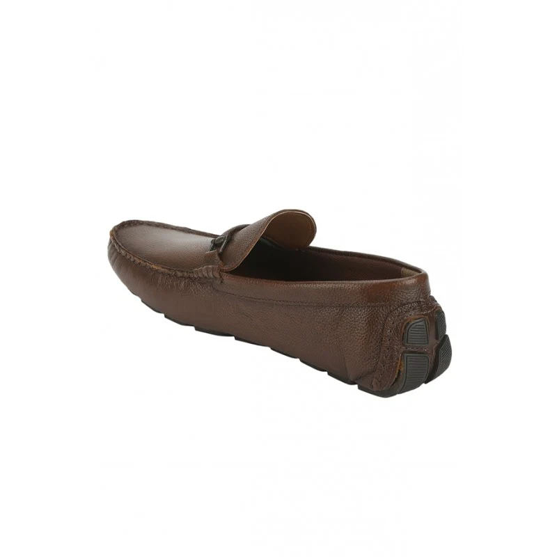 Men Tan Driving Shoes - Image 2