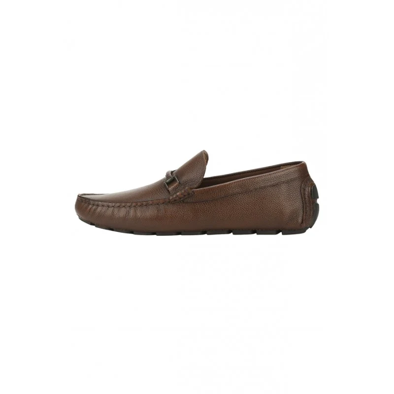 Men Tan Driving Shoes - Image 4