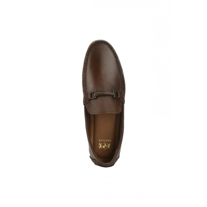 Men Tan Driving Shoes - Image 6