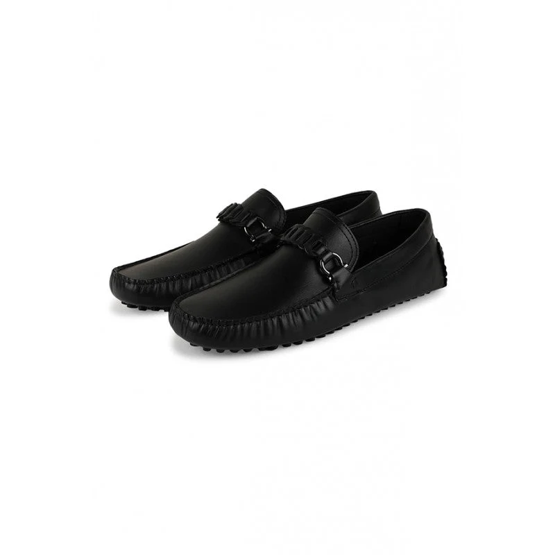 Men Black Driving Shoes - Image 5