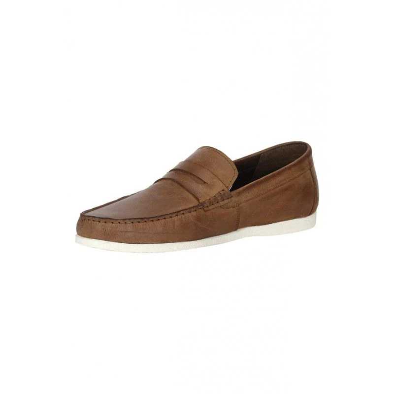 Men Tan Loafers - Image 3