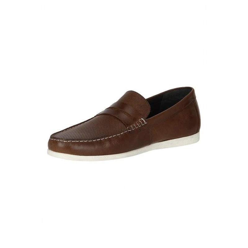 Men Tan Loafers - Image 3