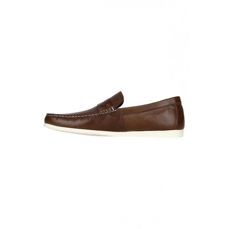 Men Tan Loafers - Image 4