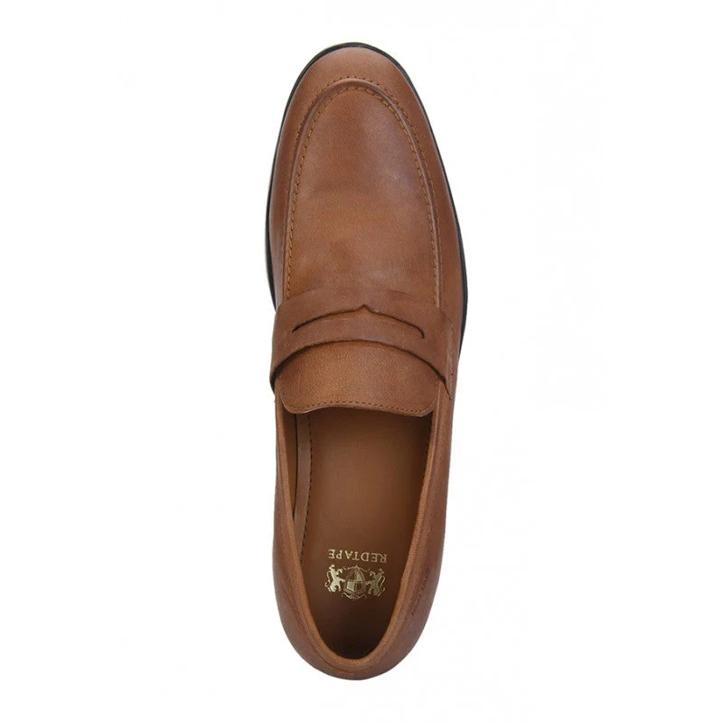 Men Tan Loafers - Image 6