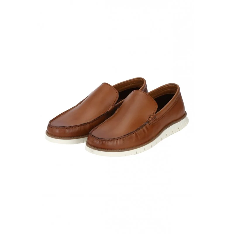 Men Tan Loafers - Image 4