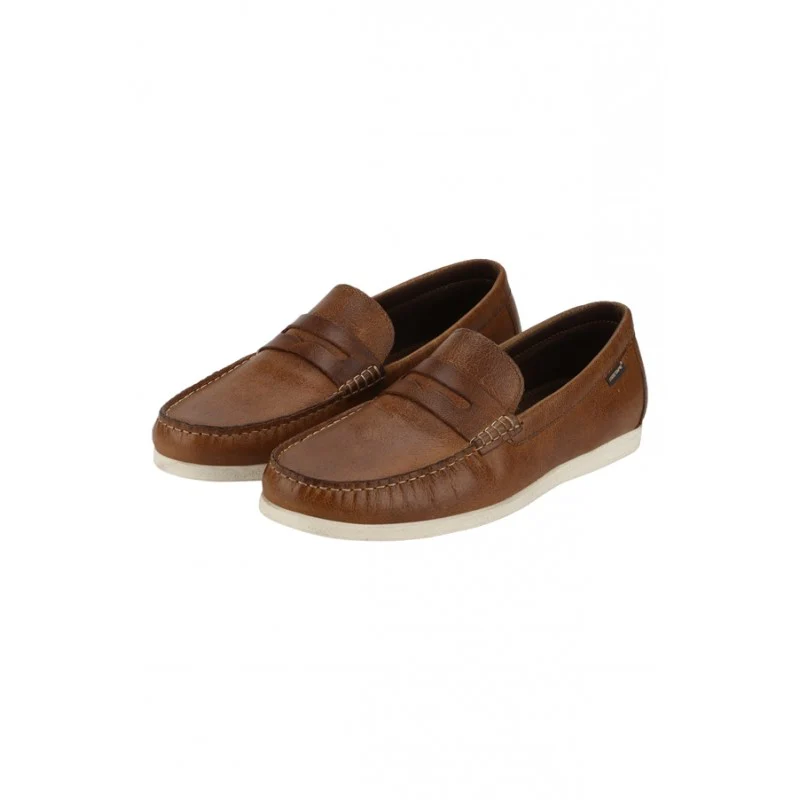 Men Tan Loafers - Image 4