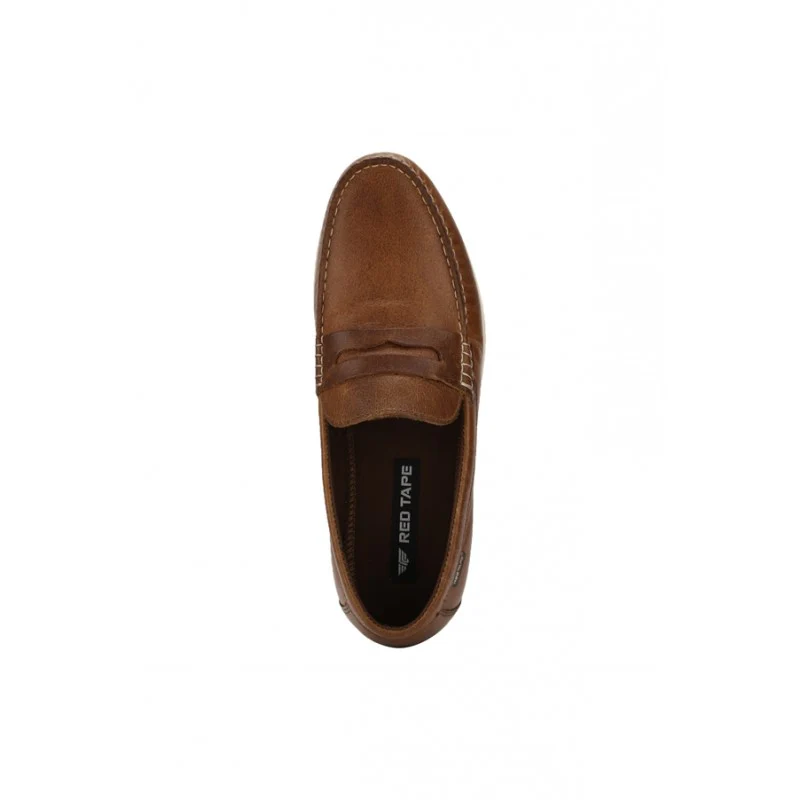 Men Tan Loafers - Image 6