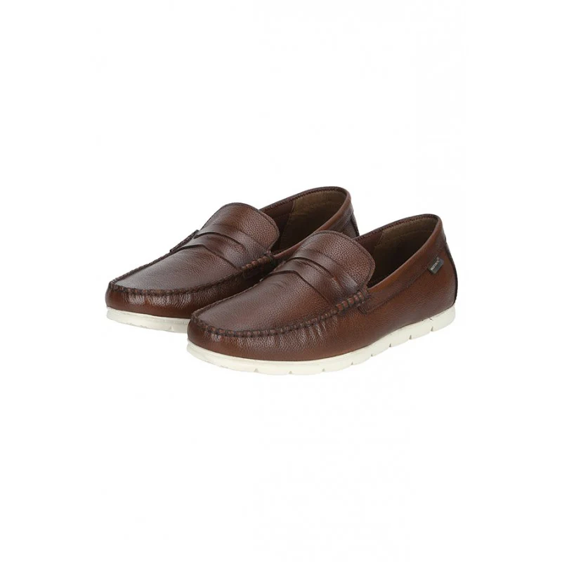 Men Tan Loafers - Image 3