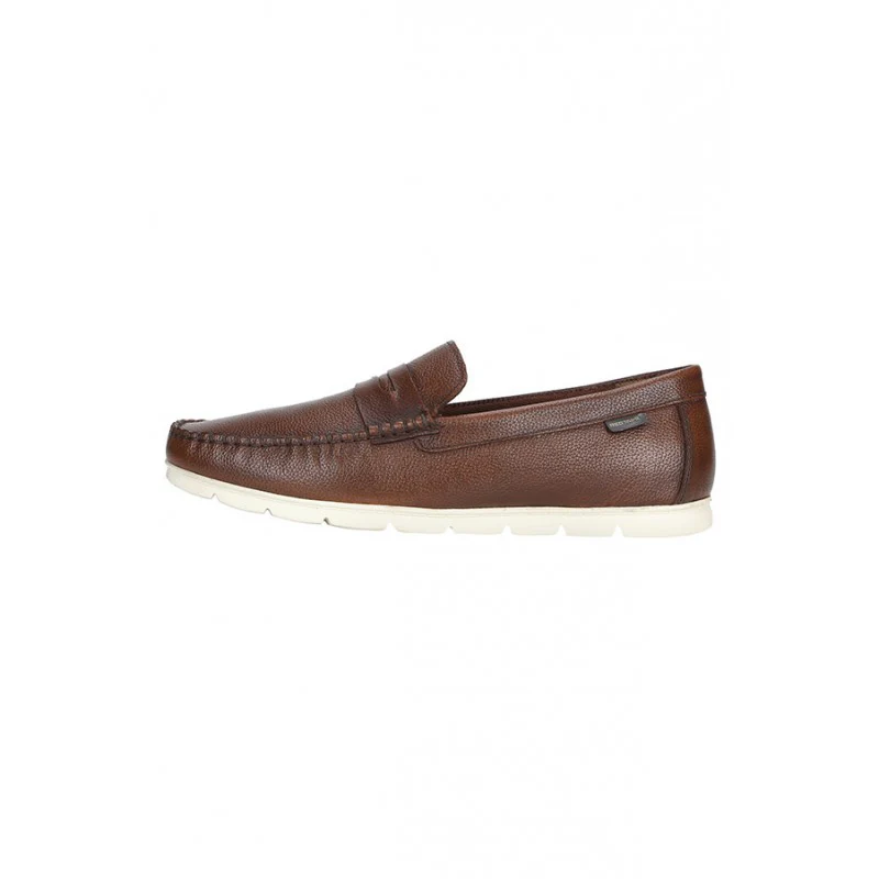 Men Tan Loafers - Image 4