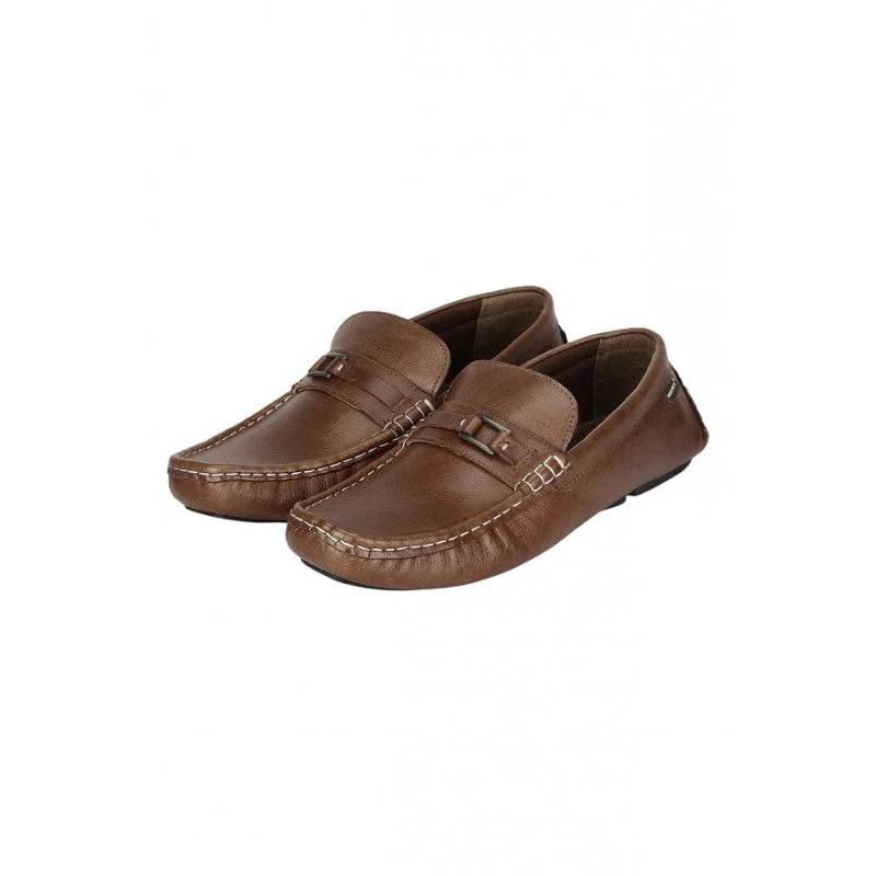 Men Tan Loafers - Image 4