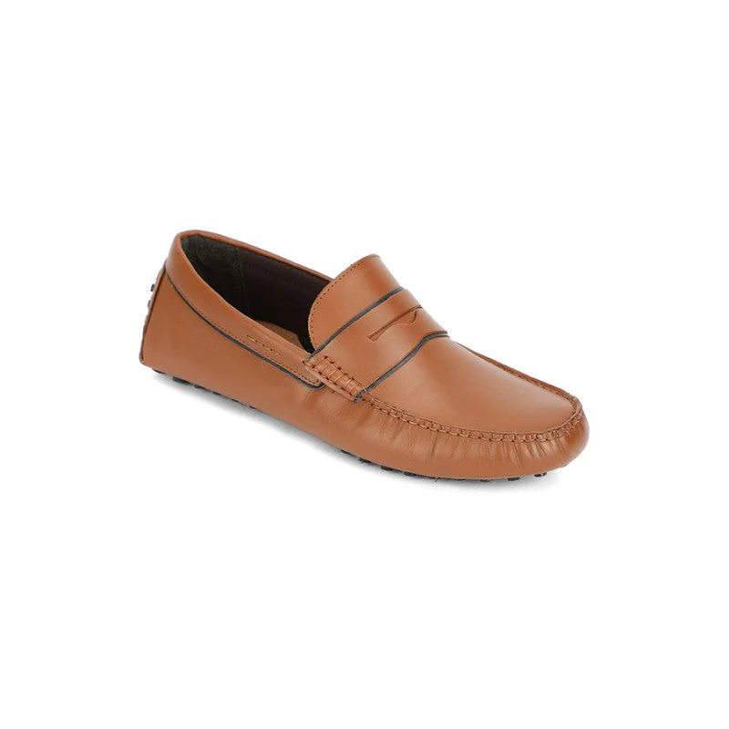 Men Tan Loafers - Image 2