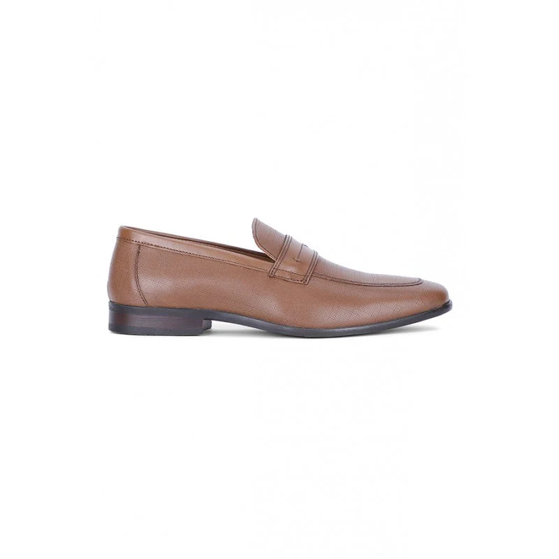 Men Tan Loafers - Image 3