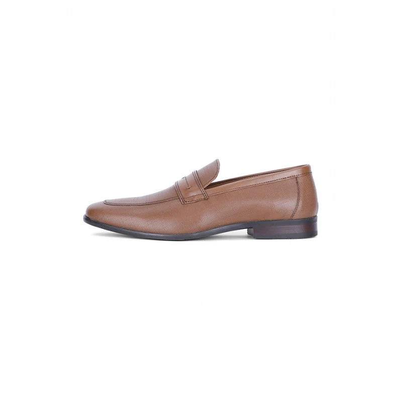 Men Tan Loafers - Image 4