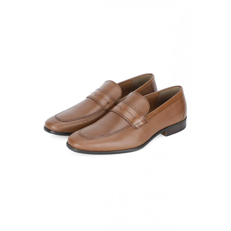 Men Tan Loafers - Image 5