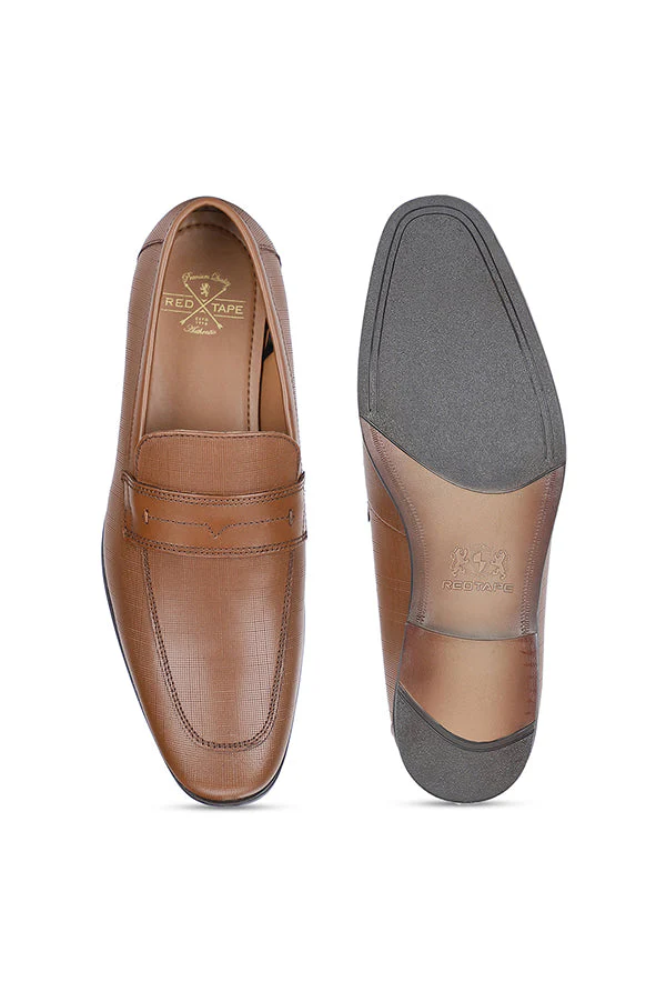 Men Tan Loafers - Image 6