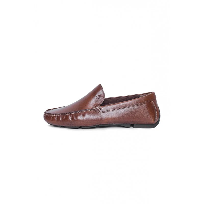 Men Tan Loafers - Image 3