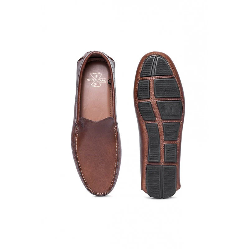 Men Tan Loafers - Image 5
