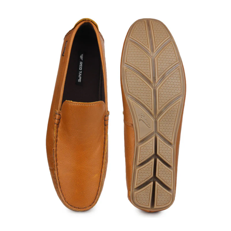 Men Tan Loafers - Image 4