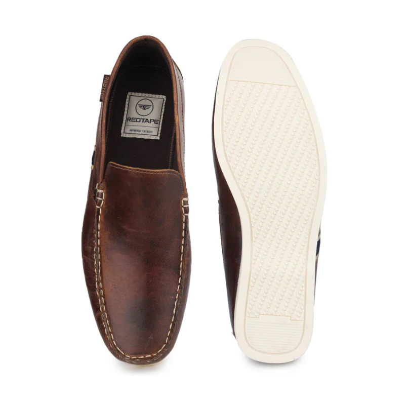 Men Tan Loafers - Image 5