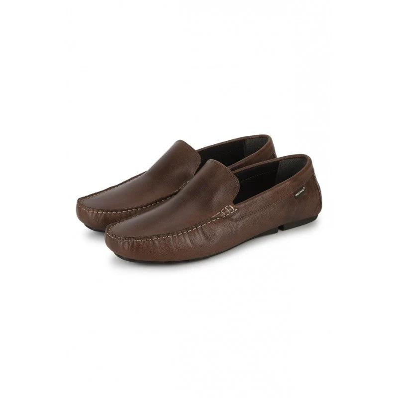 Men Tan Loafers - Image 4
