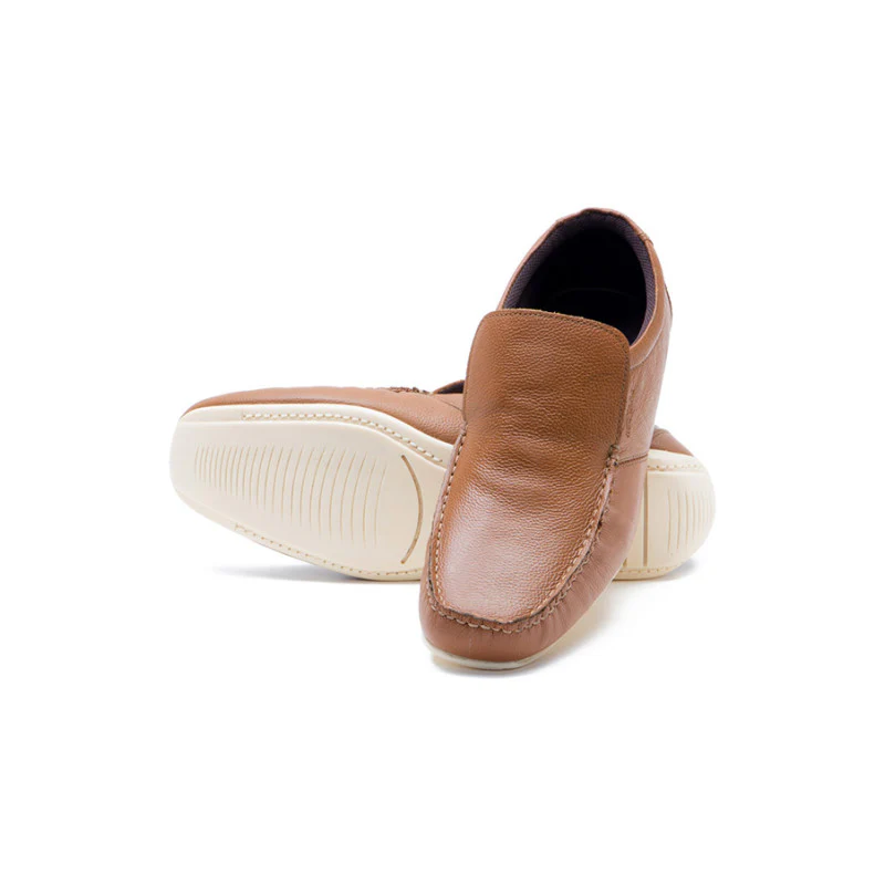 Men Tan Loafers - Image 3