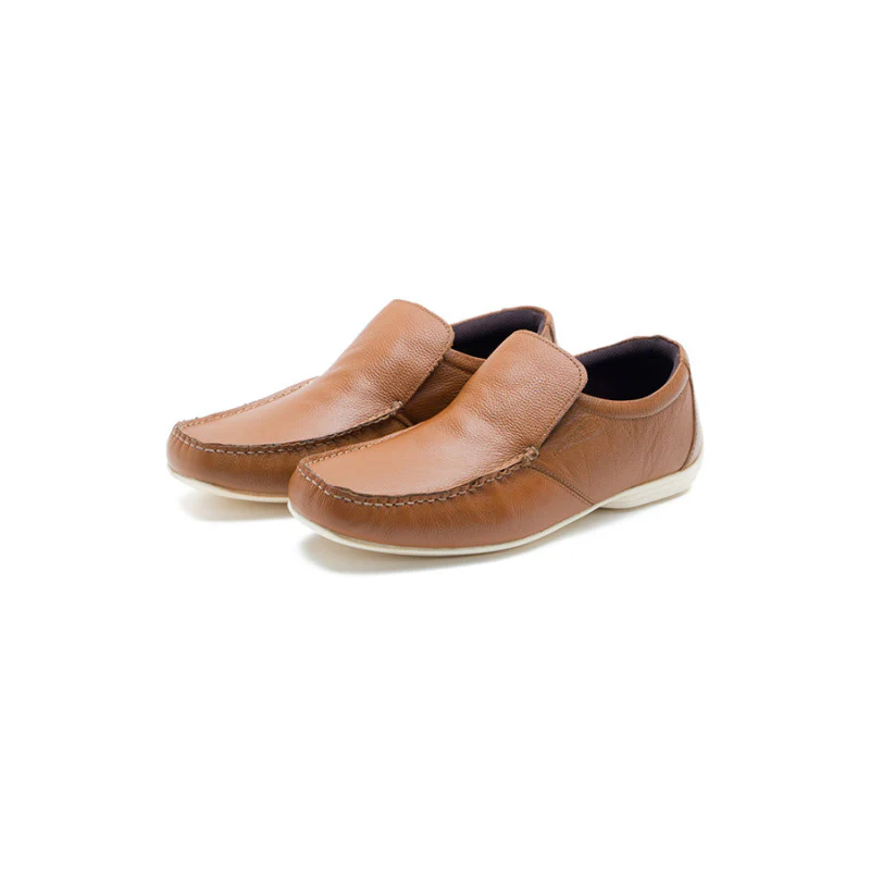 Men Tan Loafers - Image 4