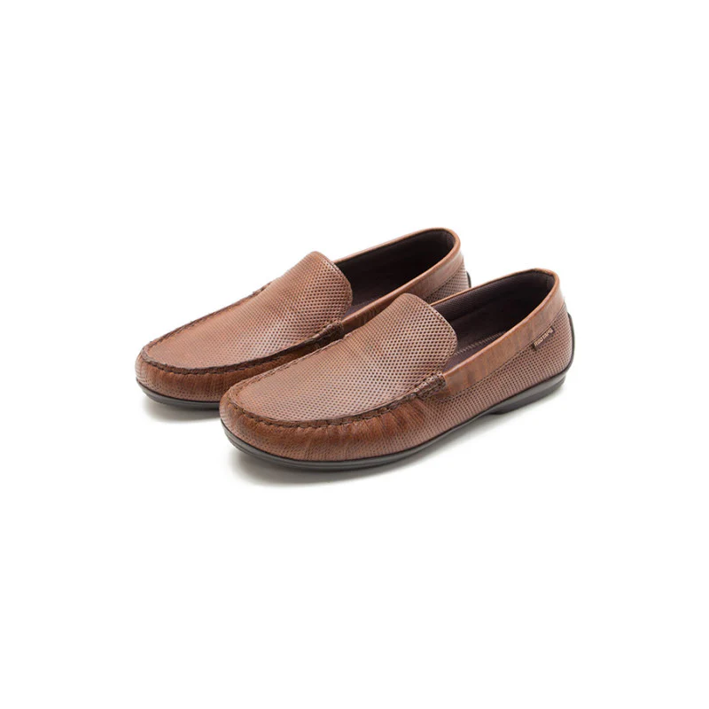 Men Tan Loafers - Image 4