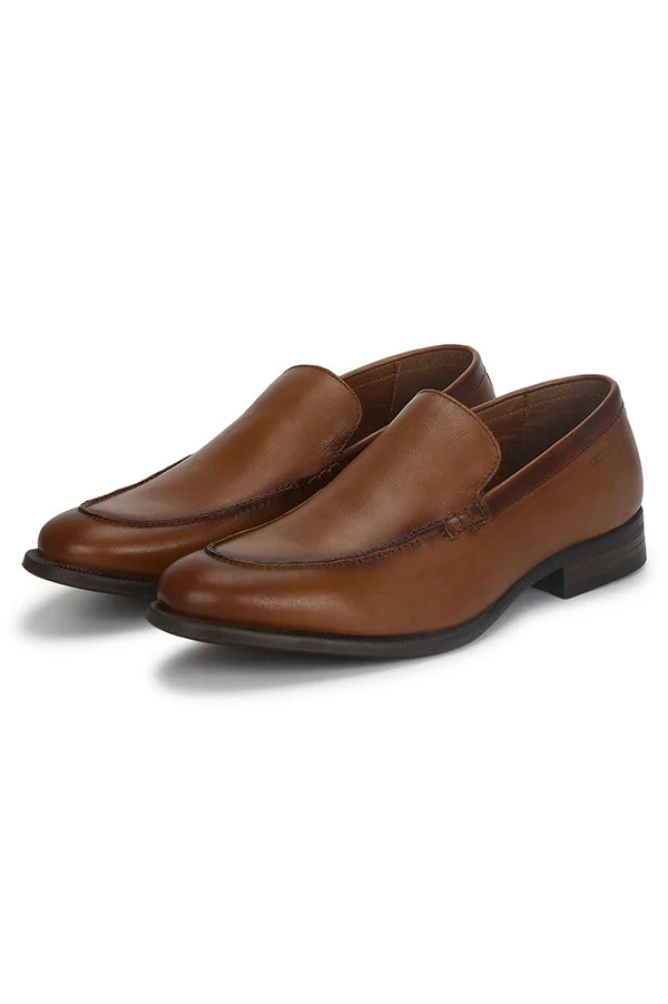 Men Tan Loafers - Image 4
