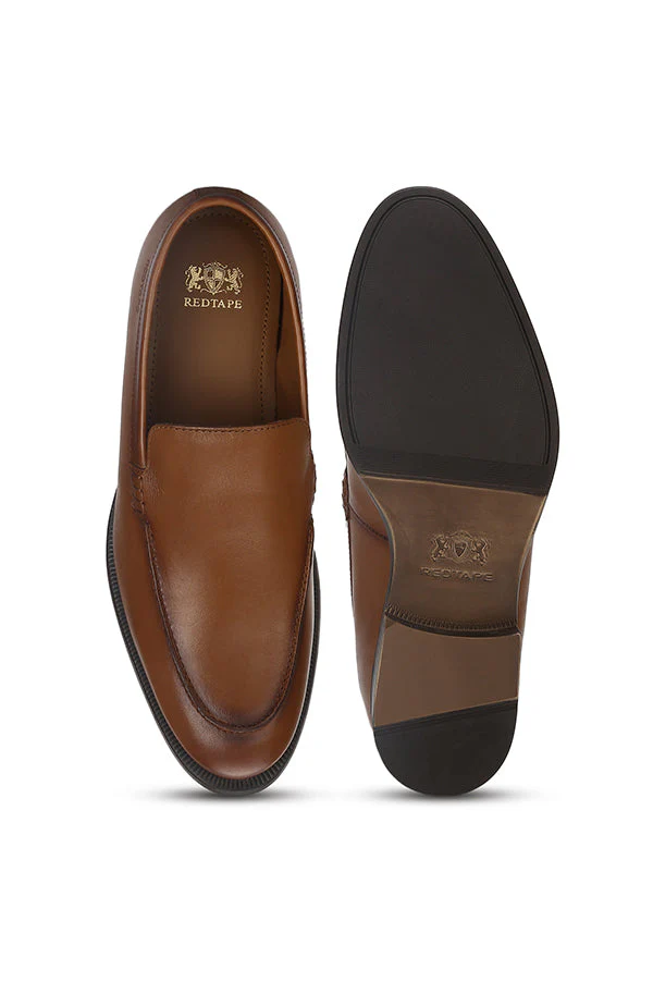 Men Tan Loafers - Image 5