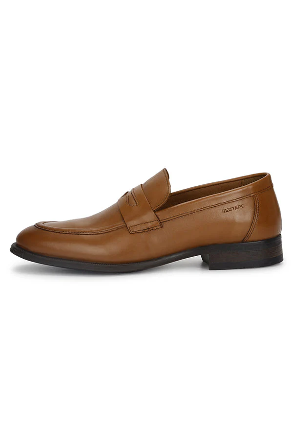 Men Tan Loafers - Image 3