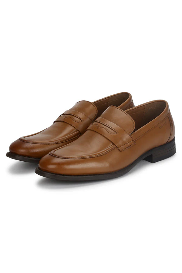Men Tan Loafers - Image 4