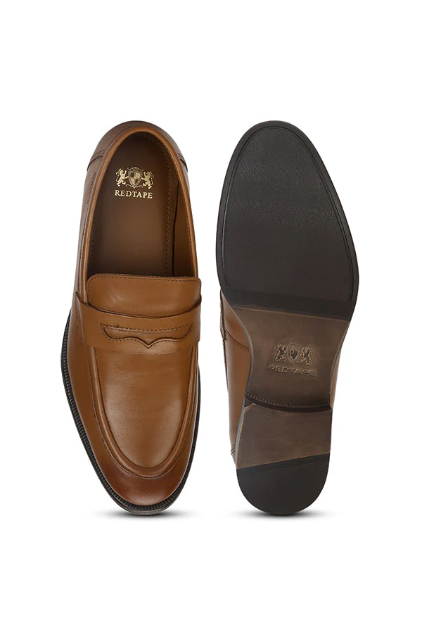 Men Tan Loafers - Image 5