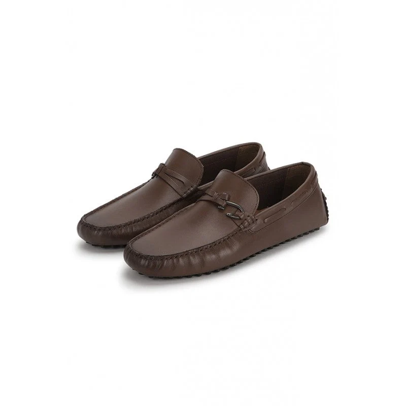 Men Tan Loafers - Image 4