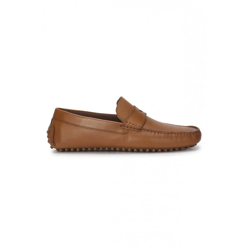 Men Tan Loafers - Image 2