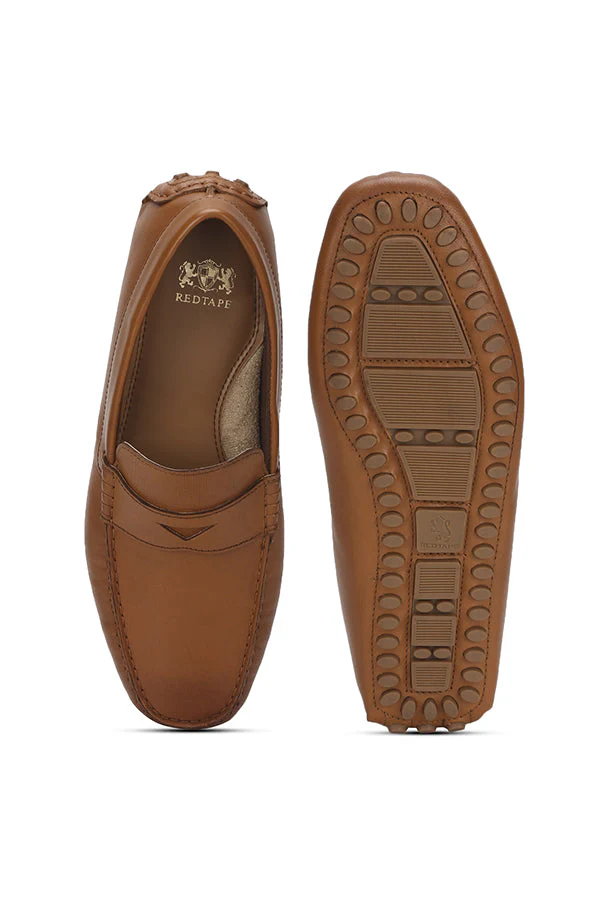 Men Tan Loafers - Image 6