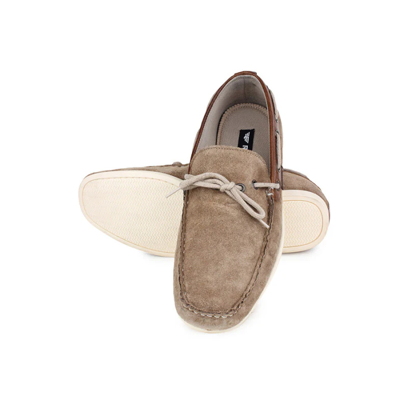 Men Taupe Loafers - Image 3