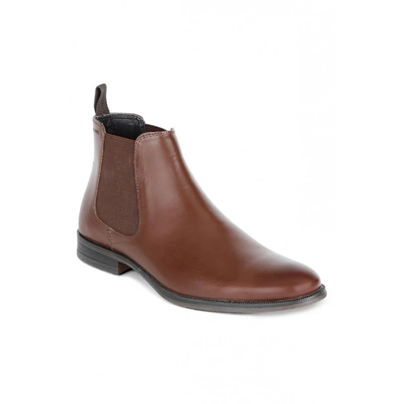 Men Teak Genuine Leather Chelsea Boots - Image 2